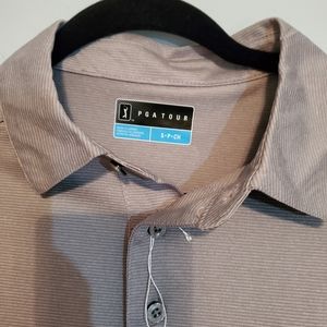 Pga golf shirt grey size small